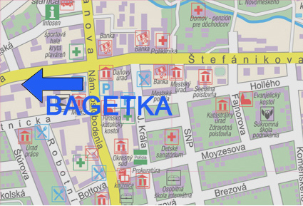 mapa Bagetka